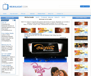 nilwalafilms.com: www.NilwalaSAT.com Gateway of Sri Lanka
Watch Sri Lankan TV channels through the Internet free of charge. NilwalaSat.com provides a selection of the best broadband Sri Lanka's number one TV channels