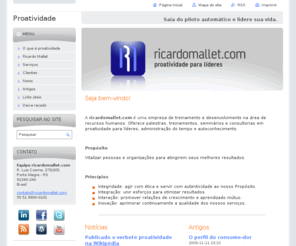 proatividade.com: Proatividade para líderes. Treinamentos e palestras para aumentar a proatividade da liderança na sua empresa.
Proatividade para líderes. Treinamentos e palestras para aumentar a proatividade da liderança na sua empresa.