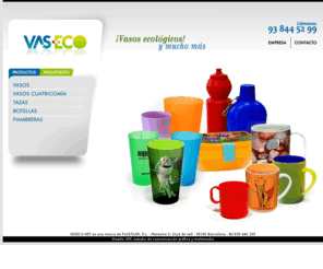 vaseco.net: VASECO: Vasos ecológicos y mucho más
venta de vasos de plástico i reutilizables de polipropileno para todo tipo de eventos. Personalizables. La solución más ecológica.