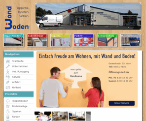 wand-und-boden.com: Bodenbeläge Farben Tapeten – Wand & Boden GmbH in Varel
