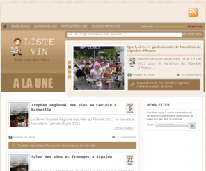 liste-vin.fr: Acheter bon vins en ligne, grands crus, trouvez votre vin sur Liste vin
Vous recherchez une liste de vins afin d'acheter en ligne votre vin, Liste Vin mettre à votre disposition une sélection des meilleurs grands crus