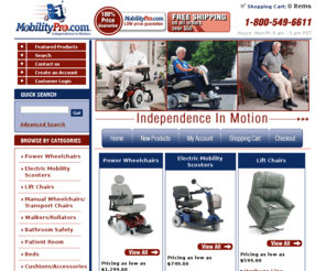 mobilitypro.com: Mobility Pro - Your #1 Source For Mobility Products! - Power Wheelchairs, Scooters, Lift Chairs and Accessories
Mobility Pro - Power Wheelchairs, Scooters, Lift Chairs and Accessories Power Wheelchairs, Scooters, Lift Chairs and Accessories
