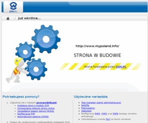 mypoland.info: Strona w budowie
site en construction