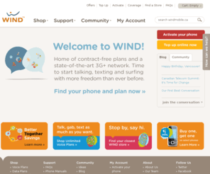windmobile.ca: WIND Mobile | Home
Get the latest mobile industry news in the WIND Mobile Newsroom. We're thinking out loud while we work to build a better wireless experience in Canada.