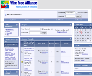 finetopix.com: Wire Free Alliance
professional wireless network planning & optimization forum, focus on radio softwares/tools.