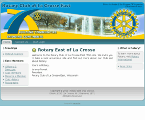 rotaryeastlacrosse.com: Rotary East of La Crosse
Rotary East of La Crosse, Wisconsin | Chartered 1971