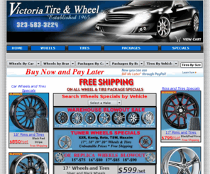 victoriatire.com: Chrome Rims, Custom Wheels and Tires
 Discount prices on custom car wheels and custom car rims. We sell chrome rims, custom alloy wheels, custom chrome wheels and tires, custom rims, rims and tires, custom car rims and truck wheels at wholesale prices! Free shipping on all car and truck wheels and tires packages.