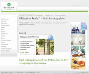 activglass.com: Pilkington Activ - Self-cleaning glass
Pilkington Activ self cleaning glass