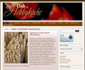 club-der-hobbykoeche.de: Club der Hobbyköche
Kochrezepte, Rezepte mit Bildern, Wissenswertes rund um Lebensmittel und Wein