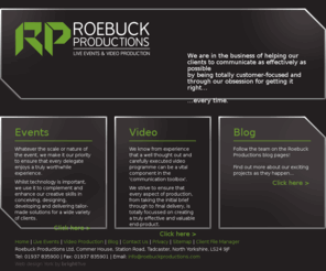 roebuckproductions.com: Roebuck Productions
Roebuck Productions - Live Events Management and Video Production.