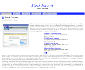 stockforums.org: Stock Forums
Find everything you need to know about Stock Forums here!