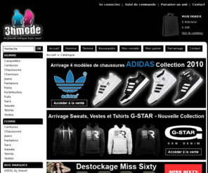 3bmode.com: 3bmode, la boutique fashion en ligne à prix discount, jean diesel, jean levi's, chaussure adidas
Les meilleures marques à prix cassés et défiant toute concurrence : jean diesel, jean Levi's, t-shirts guess, ceintures guess, vestes adidas