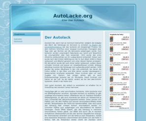 autolacke.org: Alles über den Autolack
Alles ueber den Autolack und die Autolackierung.