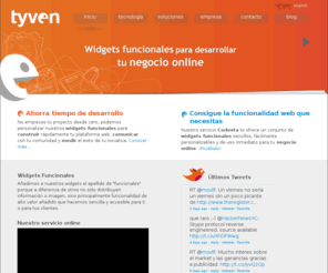 maas4themass.com: Tyven - Widgets, Mash-ups, Servicios web y Dinamización online
Expertos en Widgets, Mashups, Servicios Web y Dinamización Online
