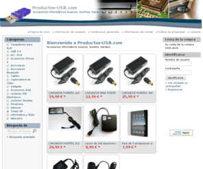 productos-usb.com: Productos-USB.com - Accesorios informáticos buenos, bonitos, baratos
Bienvenido a Productos-USB.com
 Accesorios informáticos buenos, bonitos, baratos
