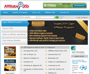 affiliatejob.org: Affiliate Job | Making Money Online | Affiliate Programs | Affiliate Opportunities | Become An Affiliate
Affiliate Job guides you step by step to your success to search best affiliate programs and helps you to become an affiliate