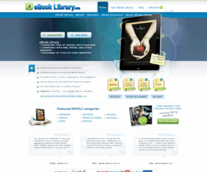 ebooklibrary.me: eBook Library: Online eBook Library
eBook Library offers an unlimited amount of eBooks for easy download. We also have tons of information on eBooks in general!