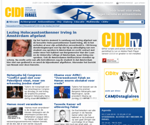 middenoosten.com: CIDI | Nieuwsberichten
Het CIDI geeft informatie en documentatie over Israel, organiseert discussies en bestrijdt antisemitisme.