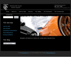 tocautosalon.com: Touch of Class Auto Salon (TOC)
Touch of Class Auto Salon offers premium detailing and customization services with an experience staff of over 5 years in the industry
