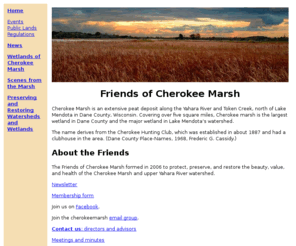 cherokeemarsh.org: Cherokee Marsh
