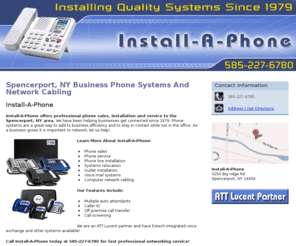 installaphoneny.com: Phones And Networking Service Spencerport, NY - Install-A-Phone
Install-A-Phone provides quality phone sales, installation and service for businesses in Spencerport NY. Computer network cabling. Estb 1979. Call 585-227-6780.