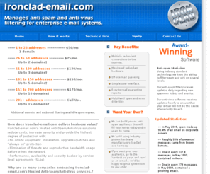 ironclad-mail.com: IRONCLAD EMAIL
hosted corporate anti-spam solutions