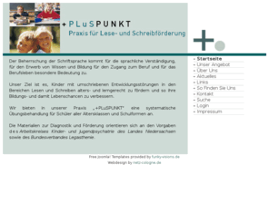 pluspunkt-grevenbroich.net: PLuSPUNKT - Startseite
PLuSPUNKT - Praxis für Lese- und Schreibförderung