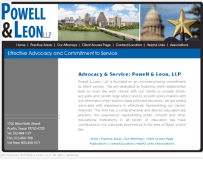 powell-leon.com: Powell & Leon : Attorneys and Counselors : Austin TX
