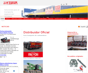 trainar.com: Inicio
TRAINAR - Venta y reparación de vehículos para transporte especial Nooteboom y Pacton.