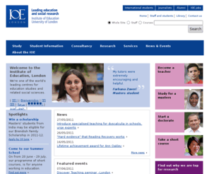 askioe.com: Institute of Education, University of London
Institute of Education (IOE), is top of the UK university league table for education research. Choose us for courses, research and consultancy in education and related social sciences.