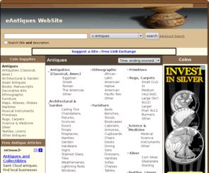 eantiques.ws: eAntiques WebSite -  Antiques
Find New & Used Antiques, on eAntiques WebSite