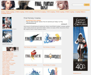 finalfantasycosplay.net: Buy Final Fantasy Cosplay Costumes, Wigs and Weapons
Find the best prices on custom made Final Fantasy cosplay costumes and items