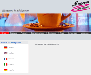 mussana.co.uk: Mussana Sahneautomaten
Competenza in panna montata - Hans Kratt Maschinenfabrik GmbH