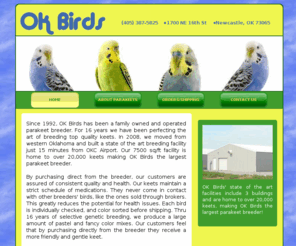 buyokbirds.com: OK BIRDS -  Home
Wholesale Parakeets from Oklahoma City