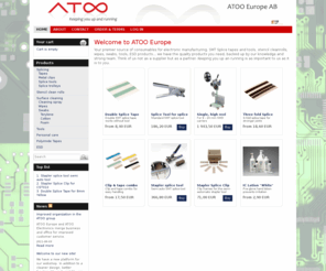 dekitools.com: SMT Splice tape & tools, Stencil clean rolls, Wipes for electronic manufacturing
ATOO Europe - SMT splicing, ESD Products, heat resistant tapes, stencil clean rolls, wipes and swabs for the electronic industry.