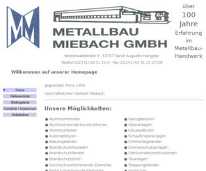 metallbau-miebach.com: Willkommen auf unserer Homepage
