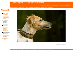 sabine-van-waasen.de: Tierfotografie Sabine van Waasen
