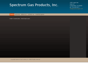 spectrumgas.com: Spectrum Gas Products, Inc. - Home
Under Construction, check back soon. 