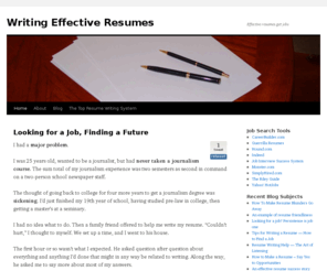 writingeffectiveresumes.com: Writing Effective Resumes
How to write effective resumes