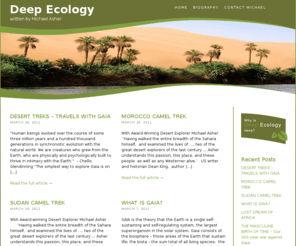 deep-ecology.com: Deep Ecology
Despite claims of ‘sustainable development’, most environmental solutions are in fact short-term and short-lived, that is, ‘shallow’. Many of us would like to believe that the crisis of Nature we have created can be averted by, for instance, cutting carbon emissions, planting trees, recycling, using biofuels: once we’ve made these small ‘green’ concessions, it’s ‘business as usual’, all the way to the bank.