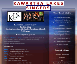 klsingers.ca: Kawartha Lakes Singers
