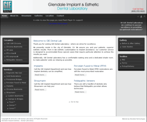 meserkhanidental.com: Welcome to GIE Dental Lab
Glendale Implant and Esthetics Dental Laboratory is ready to take on your implant and cosmetic cases.  IPS e.max, IPS empress, Lava Zirconia, custom Zirconia Abutments, custom cast abutments, diagnostic wax-ups and case planning for the best results.