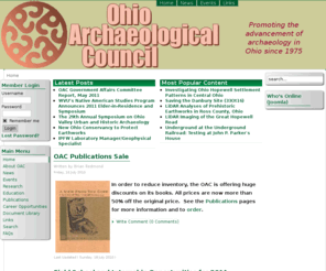 ohioarchaeology.org: ohioarchaeology.org - Home
Home of the Ohio Archaeological council