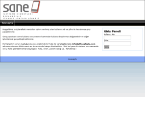 saneiletisim.net: Sane İletişim Müşteri Takip Sistemi
