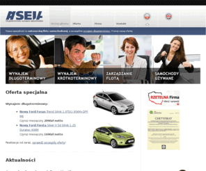 seja.pl: Wynajem długoterminowy samochodów
Oferta firmy SEJA S.C. dotycząca outsourcingu floty samochodowej: krótko- i długoterminowy wynajem samochodów, zarządzanie flotą, sprzedaż samochodów używanych
