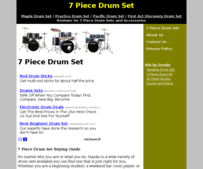 7piecedrumset.org: 7 Piece Drum Set > Buyer's Guid To Drum Sets
A 7 piece drum set is very versatile and can accomodate professionals and also can be good for ambitious weekend warriors who love to pound out some sound.