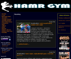 hamrgym.com: HAMR GYM OSTRAVA - muay thai & ultimate fighting
Hamr Gym Ostrava - muay thai & ultimate fighting - ostravský oddíl thajského boxu