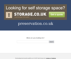 preservation.co.uk: Welcome to preservation.co.uk
preservation.co.uk | Search for everything preservation related