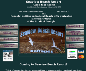 seaviewbeachresort.com: index
Seaview Beach Resort: tourist accommodation in Qualicum Beach British Columbia Canada