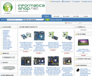 informaticashop.net: Informaticashop.net
Informaticashop.net - Tutto a prezzi imbattibili